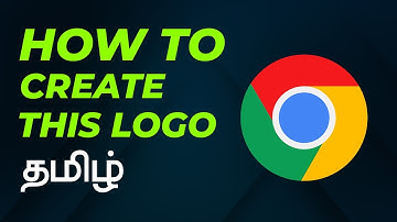 How to Create Google Chrome Logo in Illustrator Tamil #illustrator #logo  #logodesignerinindia