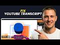 How to Fix YouTube Transcript Not Available in NotebookLM
