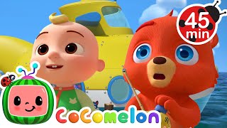 Down by the Submarine 🕹️ | CoComelon Animal Time! 🐺 | Kids Learning Songs! | Sing Along