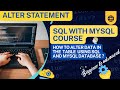 how to alter data using sql and mysql database in telugu?|| pprh technologies telugu || sql course