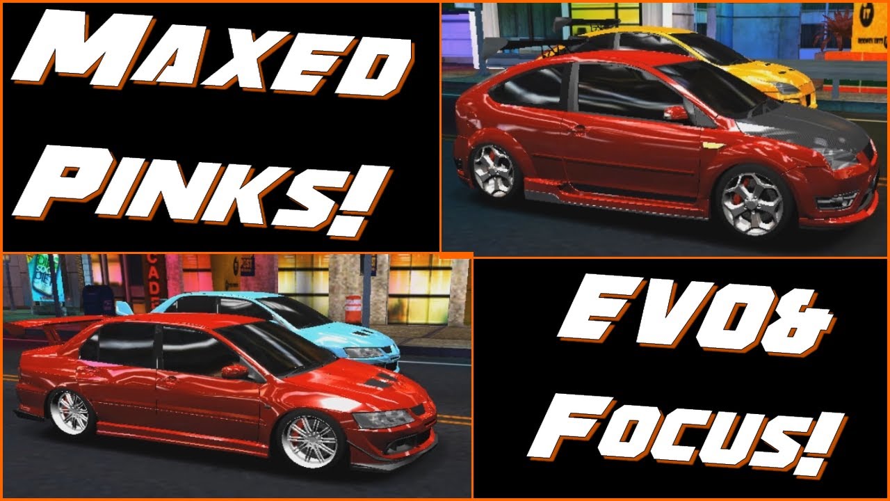 Максимально прокачанные розовые Evo и Focus!! | Rush Racing 2