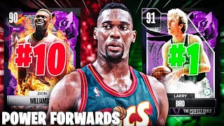 RANKING THE TOP 10 BEST POWER FORWARDS IN NBA 2K24 MyTEAM