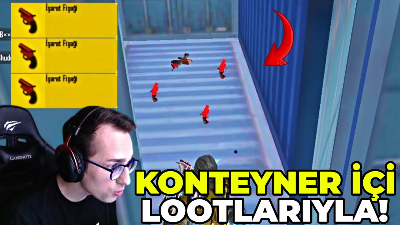 KONTEYNER İÇİ LOOTLARIYLA WIN ALMAK! (3 FİŞEK ÇIKTI) PUBG MOBILE