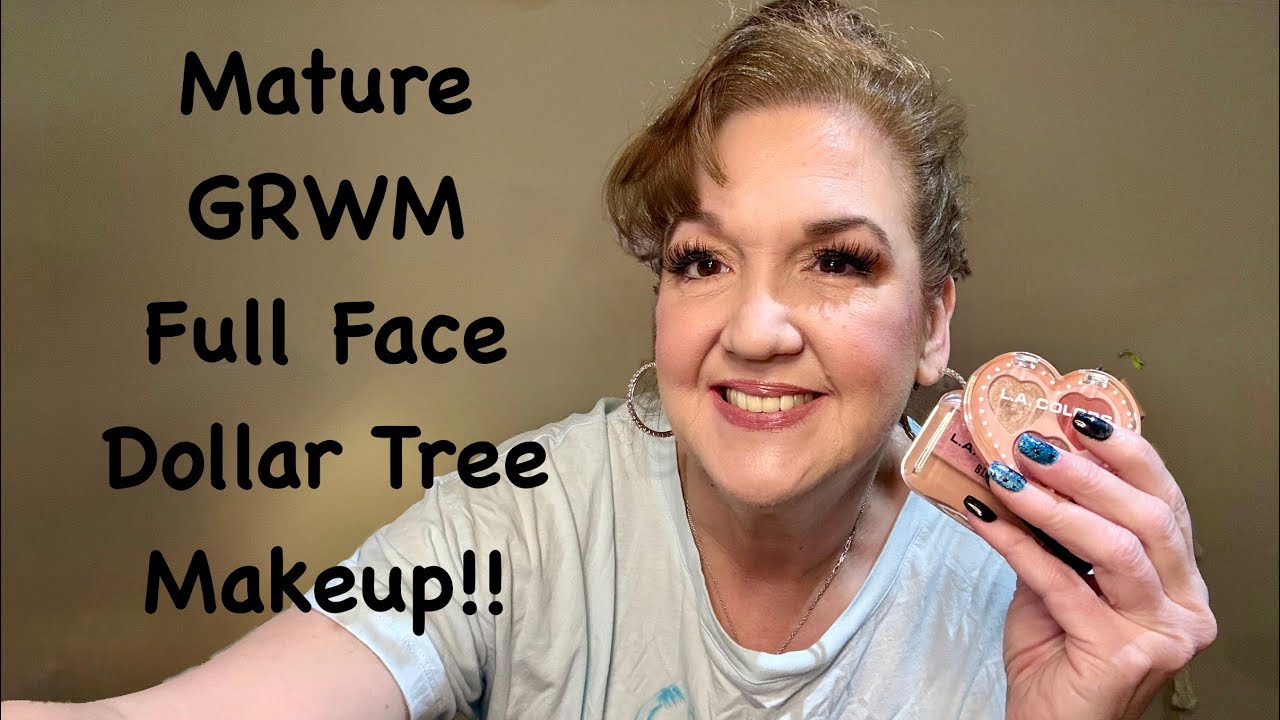 Well Over 50 GRWM // Full Face of Dollar Tree Makeup💋