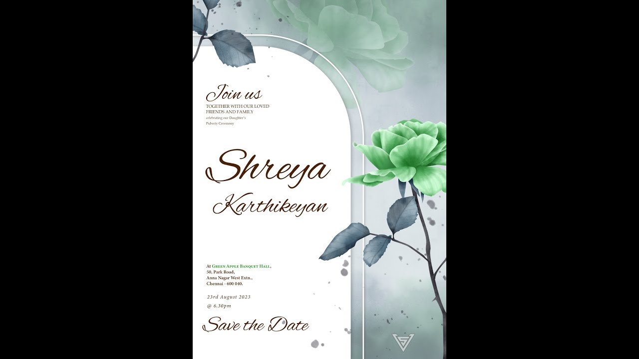 PUBERTY CEREMONY OF SHREYA KARTHIKEYAN ON 23rd AUGUST FROM 6:30 PM