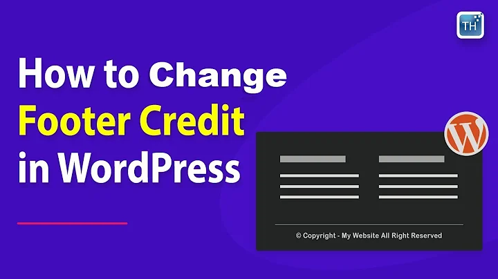 How to Change Footer Credit in WordPress in 2023 | ThemeHunk