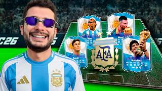 FIZ A SELEÇÃO LENDÁRIA DA ARGENTINA 🔥 COM MESSI, MARADONA!