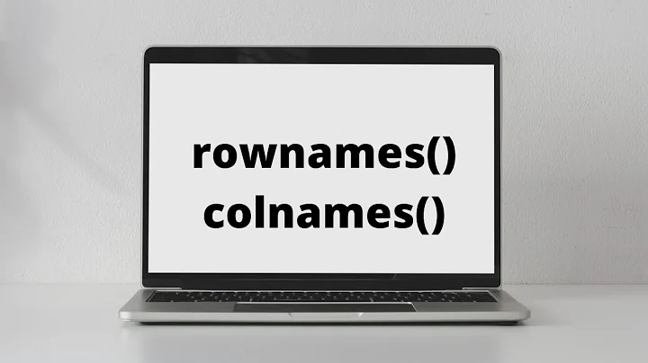How to name matrix rows and columns in R || R Programming