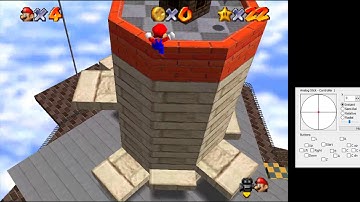 Tiny Huge Mario 64: Blast away the Wall - Size 3D60 (21.875%) (RTA)