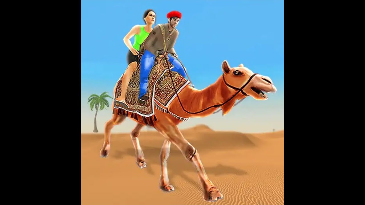 Game camel taxi City desert Game - YouTube