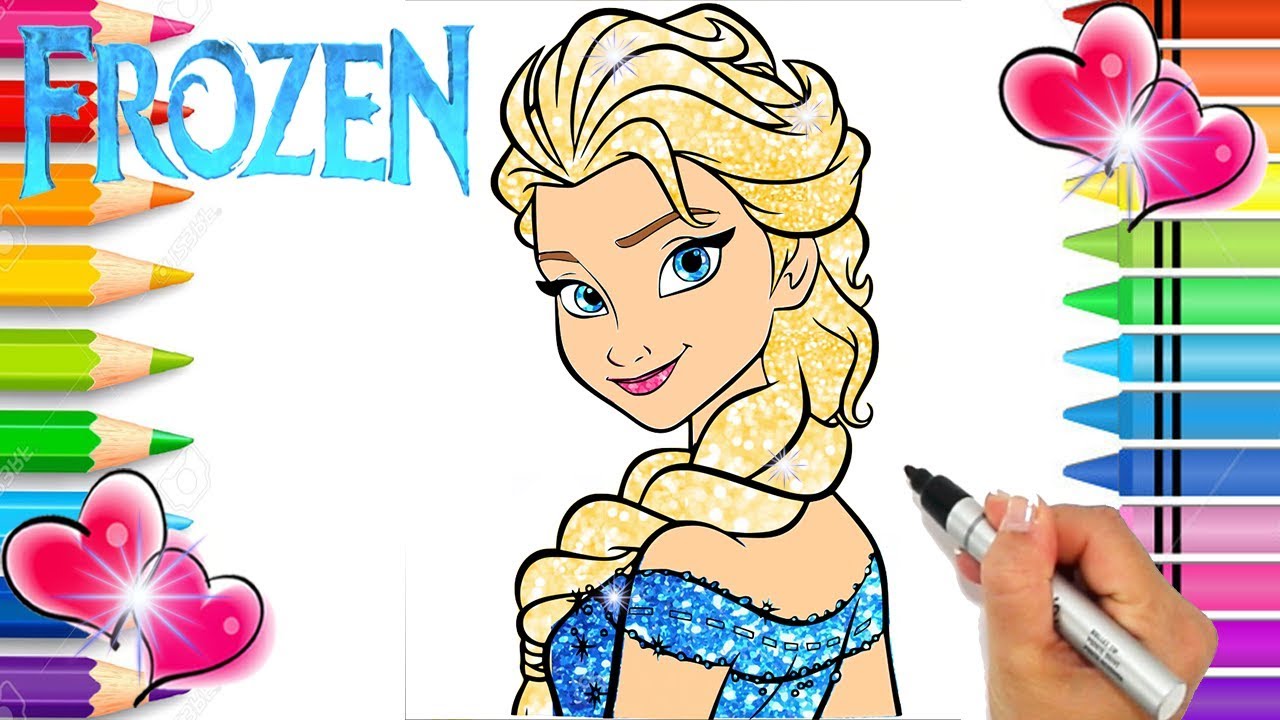 86 Princess Coloring Pages Elsa Anna  Best HD