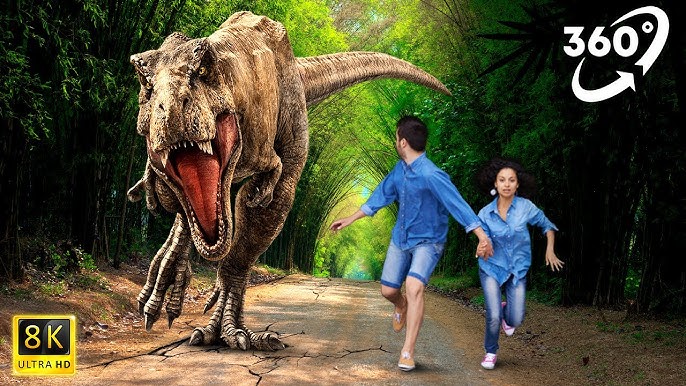 🦖 360° VR Jurassic Park Dinosaur Video T-Rex food hunting #3DVR360VIDEOS  #360video Jurassic World 