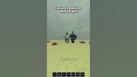Tesla Vs New Goliath Boss In Dead rails #roblox #deadrails #deadrailsroblox
