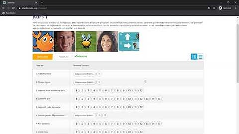 code.org Bölüm Kodu ile giriş
