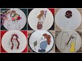 Girl and hair Embroidery Compilation #2 | Embroidery for beginners | Doll Embroidery - Let's Explore