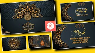 Wedding Invitation Video Editing In Kinemaster | Free Wedding Template