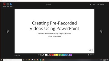 Quick Guide to Making Pre Recorded Powerpoint Presentations
