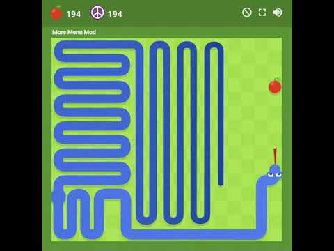 Google Snake/Wąż the game - maximum score - 252 points - full gameplay - record - perfect