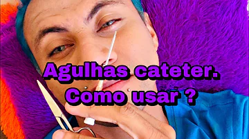 Como furar brinco com cateter?