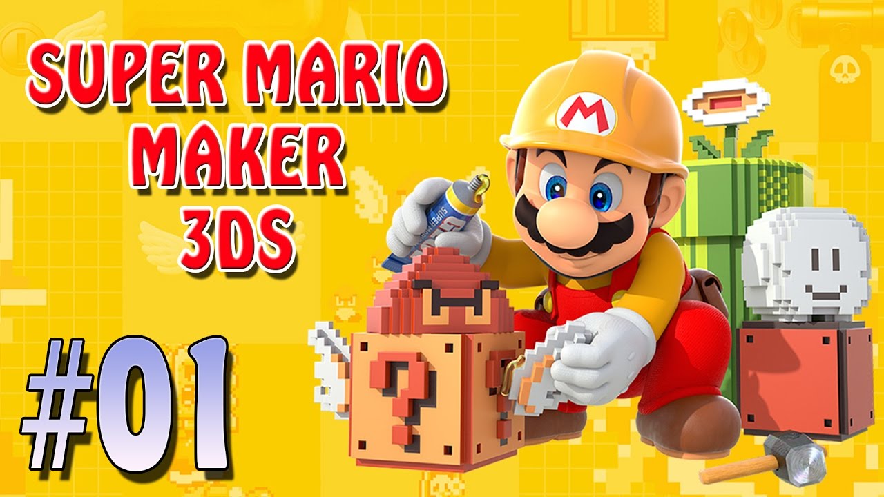 SUPER MARIO MAKER 3DS | PARTE #1 | DESAFÍO SUPER MARIO AL 100% - YouTube
