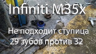 Infiniti Безымянный Задняя ступица не подходит 29 зубов вместо 32 зубов