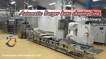 Amazing burger buns forming line fully automatic plant for bakery