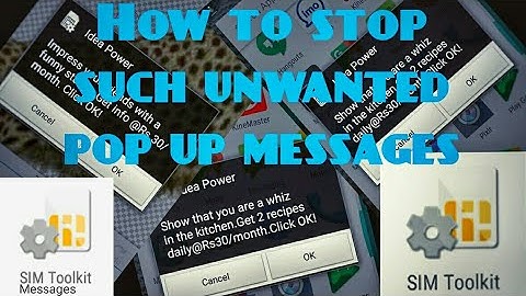 Stop Unwanted Pop-Up Messages In Mobile (SIM Toolkit Messages) | Malayalam