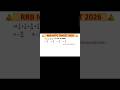 #rrbntpc2026 RRB NTPC 05 June 2025 Shift 1 Mathematics Question - 03