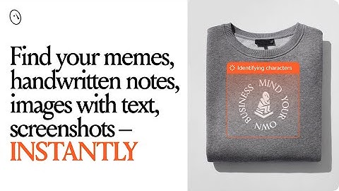 OCR text search in mymind