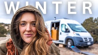 Winter VAN LIFE | First SNOW,  Great Friends, & Special Visit with Terry from ALONE!