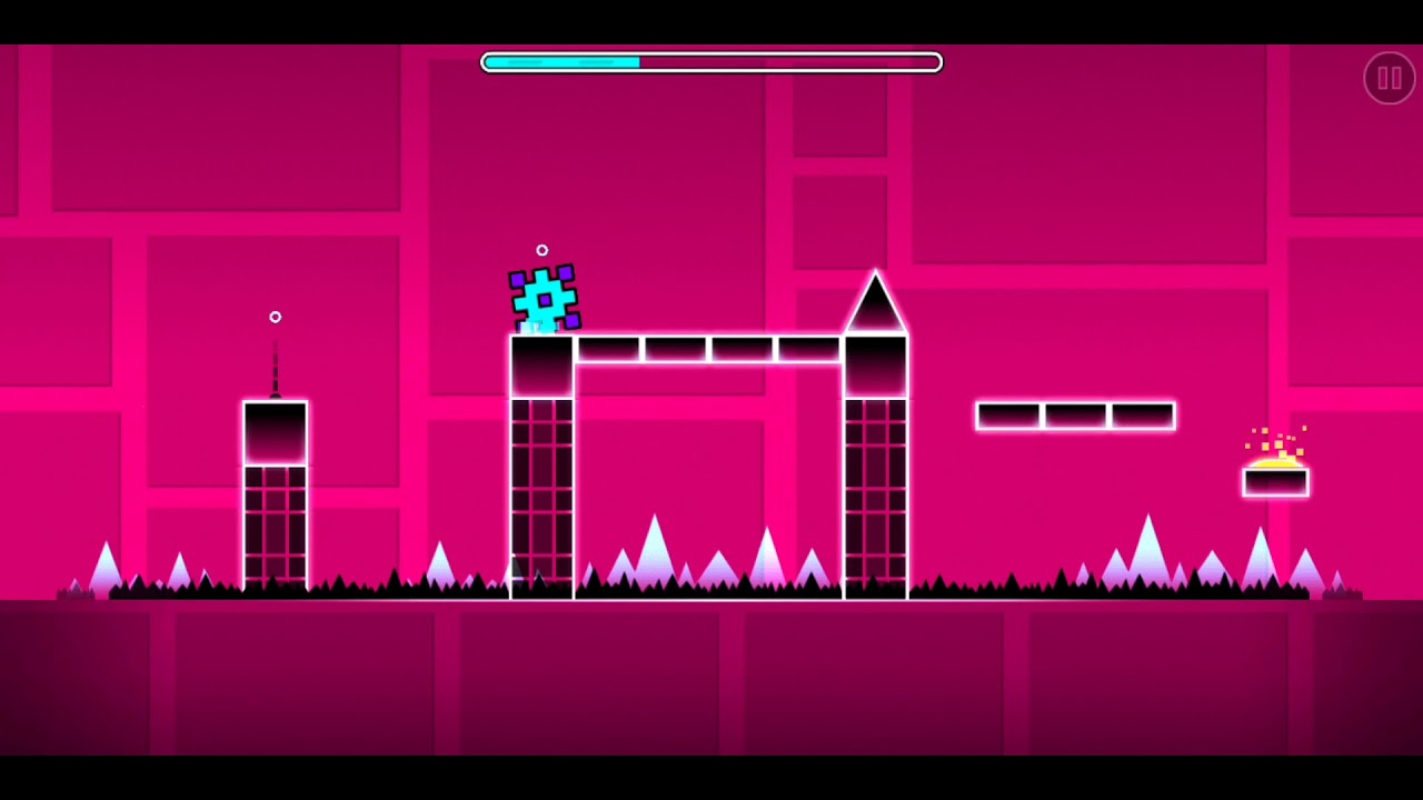 Segundo nivel de Geometry Dash - YouTube