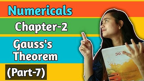 ISC NOOTAN #7 Numericals of Gauss Law and Electric Flux by THE GATE
