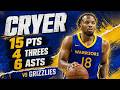 LJ Cryer 15 pts 4 threes 6 asts vs Grizzlies 2026 Summer League