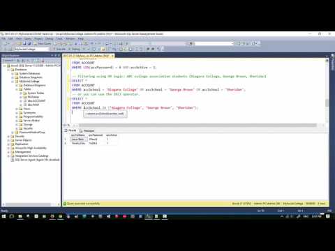 SQL DML Series - Multiple "OR" Criteria Using IN