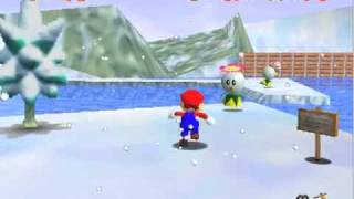 Lets play Super Mario 64 | Part 24 - Sledding through the snow