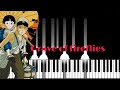 Grave of fireflies end piano music  sad music