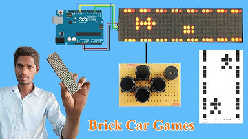 Brick Car Race Game On Arduino Uno Use Max7219 Led Matrix | M42 TECH