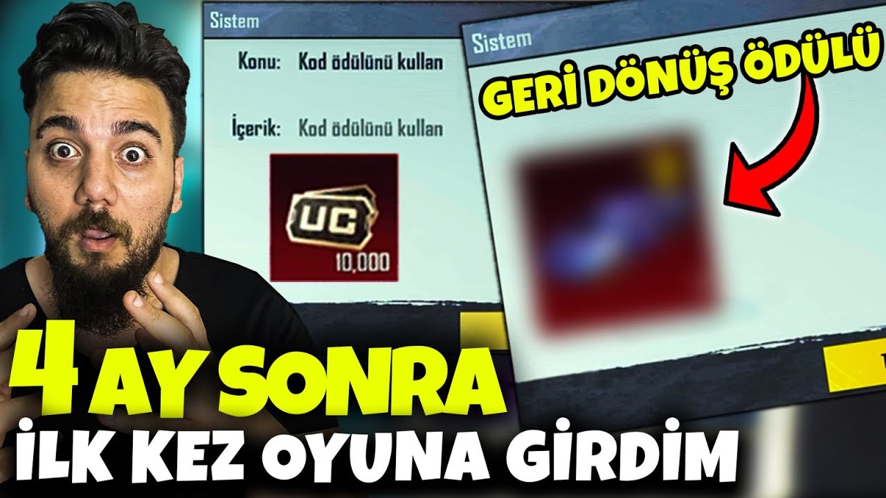 4 AY SONRA GELEN GİZLİ MESAJ! GERİ DÖNÜŞ ÖDÜLÜM! PUBG Mobile