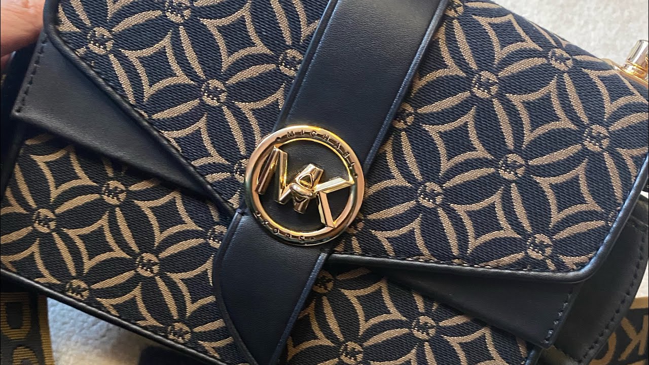 Michael Kors Greenwich Jacquard crossbody bag UNBOXING 