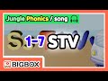 Phonics Song with Words | Alphabet Song for Kids | Single-Letter Sounds [Jungle Phonics #1-7]★BIGBOX