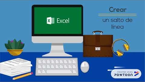 Crear un salto de línea en Excel