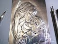 ¿Cómo repujar un rostro en aluminio? | Paso a paso | Metal embossing