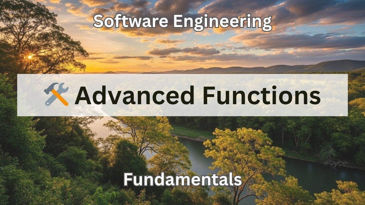 🛠️ Advanced Functions | Software Engineering Fundamentals - YouTube