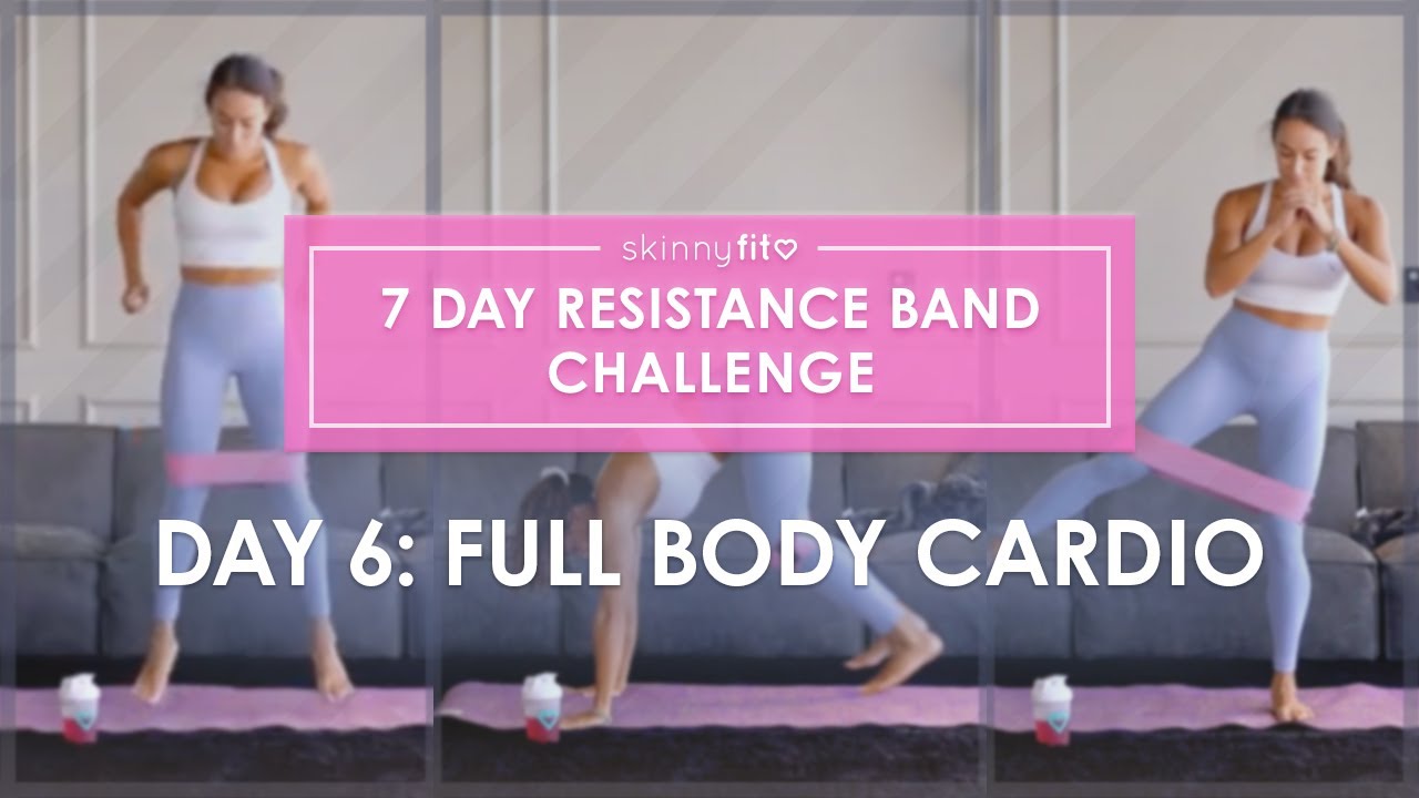 Full Body Cardio, 7 Day Resistance Band Workout Challenge
