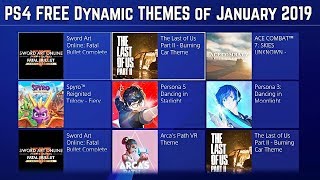 Top 5 Best PS4 FREE Dynamic THEMES of January 2019