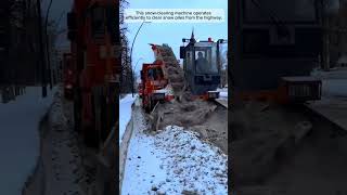 Snow-Clearing Technology That Leaves Roads Instantly Clean!