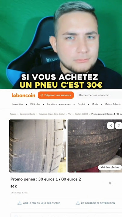 C’est la promotion 😅 ! #leboncoin #voiture #pneu