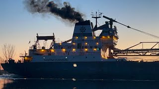 Manitowoc - Motoring Out Of Saginaw At Sunset / First Visit of 2024 4/30/24