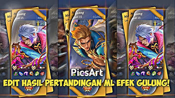 Cara Edit Hasil Pertandingan ML Efek Gulung di Aplikasi Picsart!