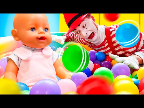 Внимание, вы упали! Смешные видео для детей – Беби Бон и Мим играют вместе